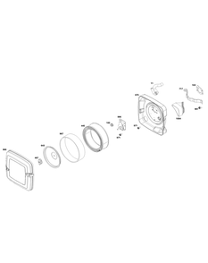Air Cleaner Group Diagram and Parts List for 356777-0153-B5 200000 - 399999 Briggs and Stratton Engine